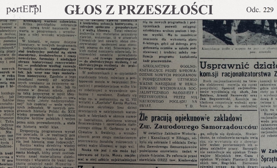 Elbląg, "Pierwszy tego rodzaju Zielnik Żuław" (Głos z przeszłości, odc. 229)