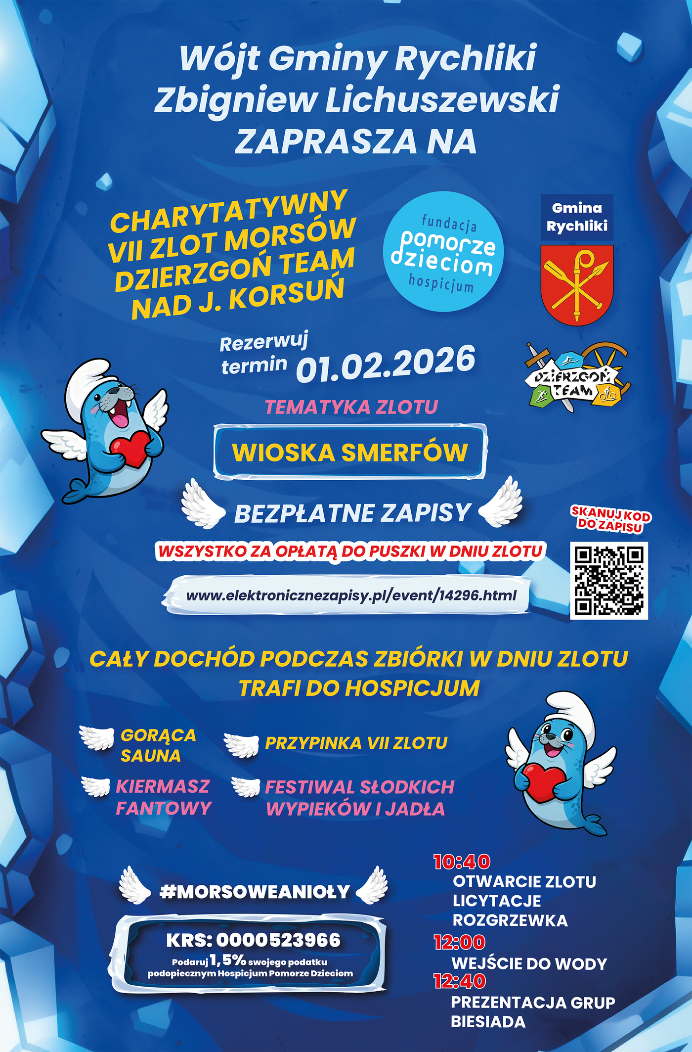 Elbląg, Charytatywny Zlot Morsów w gminie Rychliki