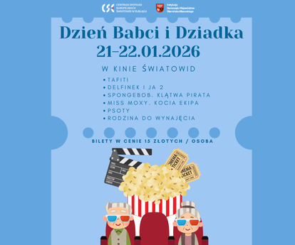 Elbląg, Dzień Babci i Dziadka w Kinie Światowid - specjalna oferta 21 i 22 stycznia