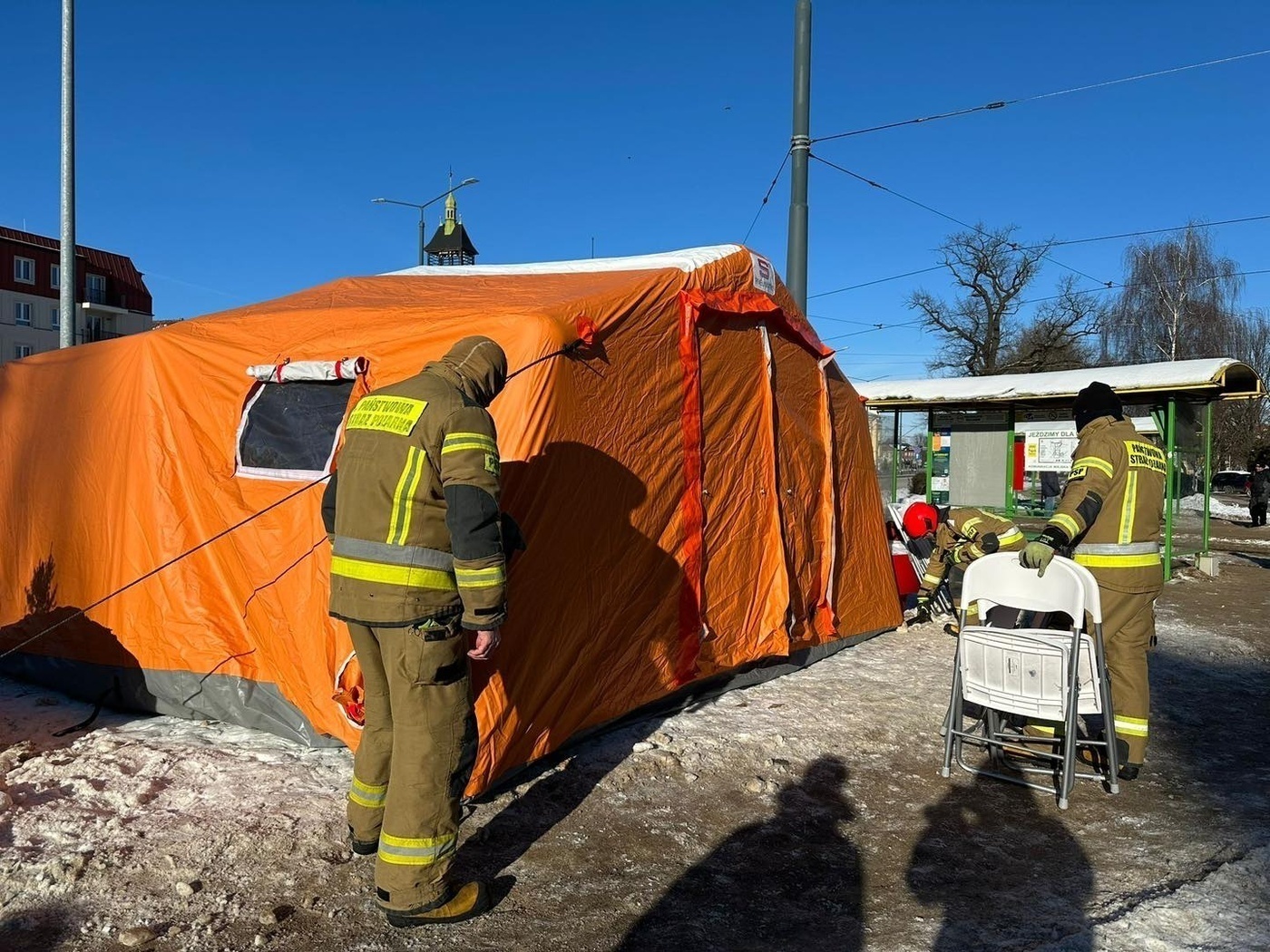 Elbląg, Ile osób skorzystało z ogrzewanego namiotu