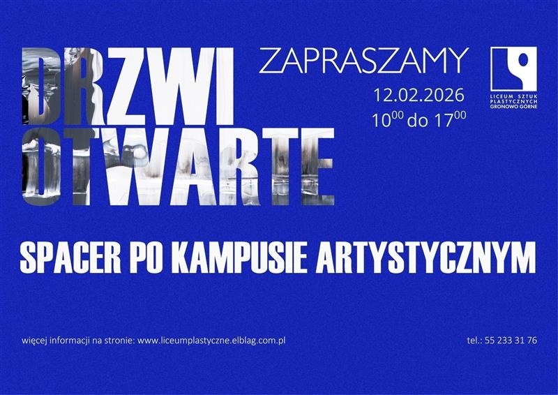 Elbląg, Liceum Sztuk Plastycznych w Gronowie Górnym - miejsce, w którym talent nabiera kształtu