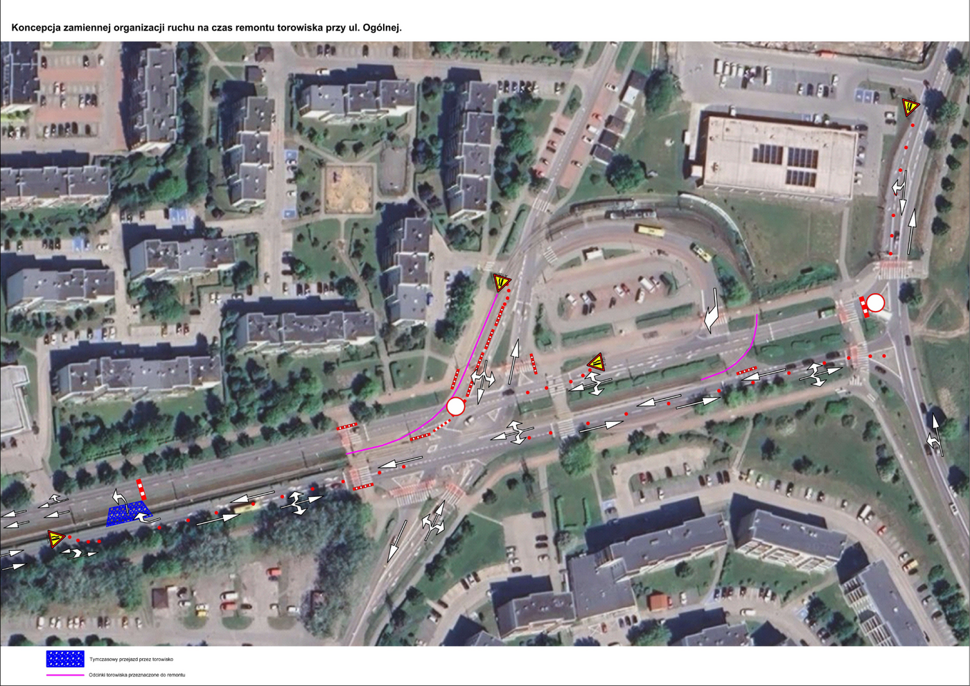 Elbląg, Tymczasowa organizacja ruchu,