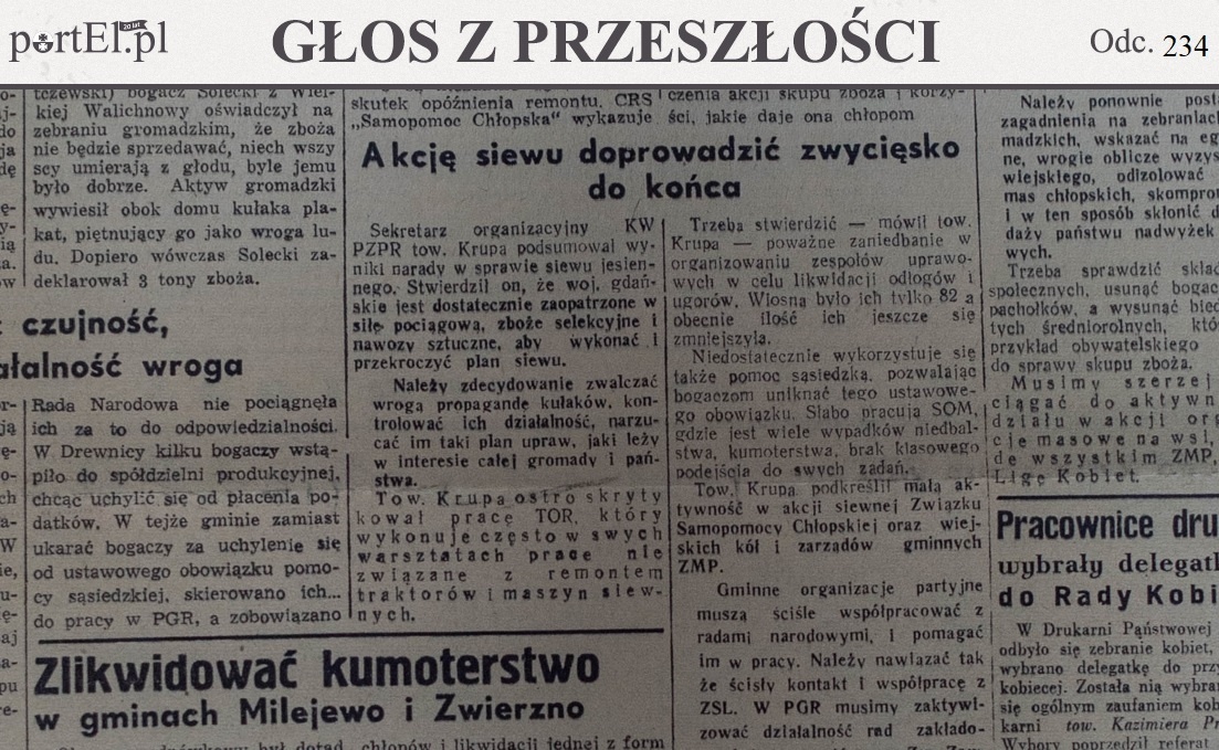 Elbląg, Głos Wybrzeża nr 263, 1950 r.