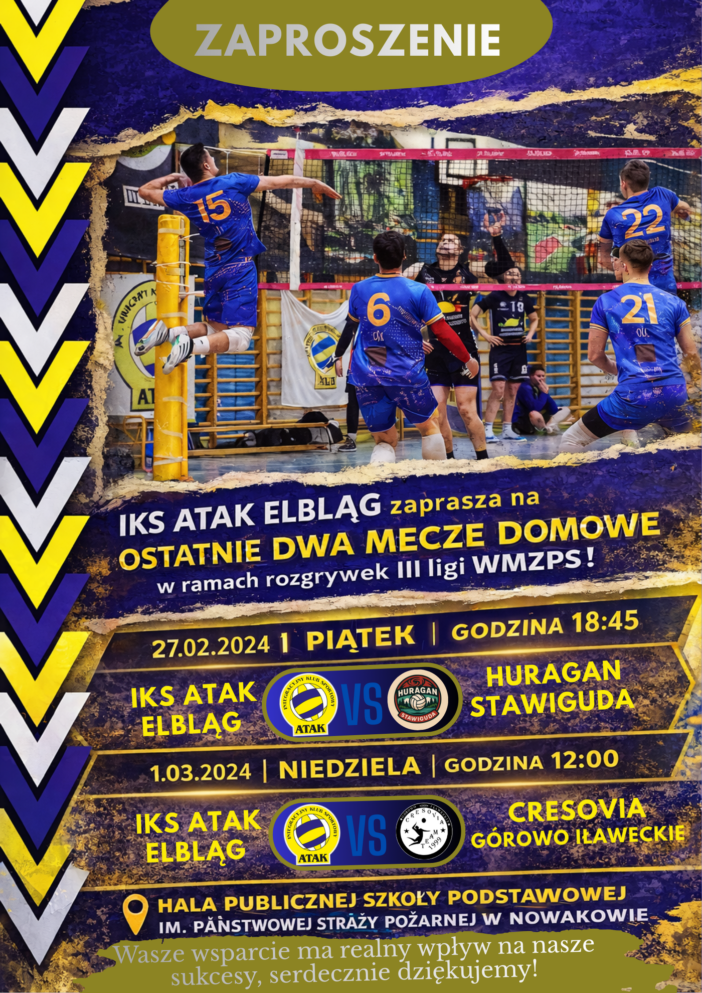 Elbląg, IKS Atak zaprasza na mecze
