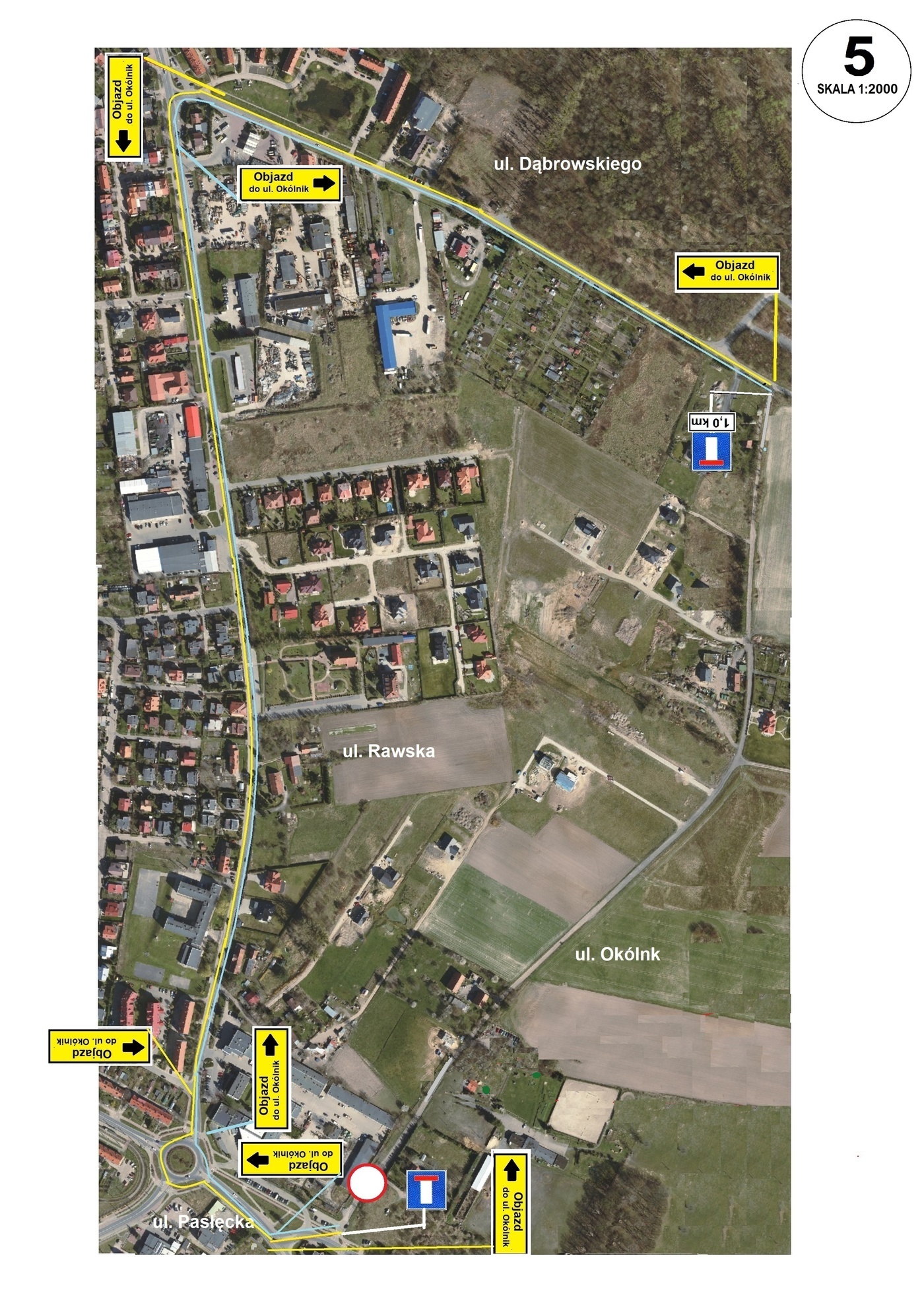 Elbląg, Przebudowa ul. Okólnik. Sprawdź objazd