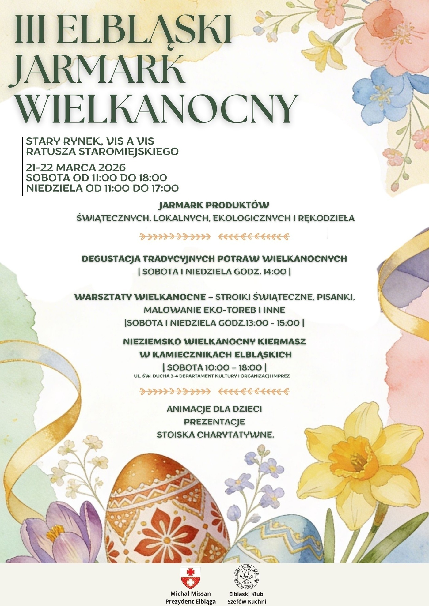 Elbląg, Weekend pod znakiem Jarmarku Wielkanocnego