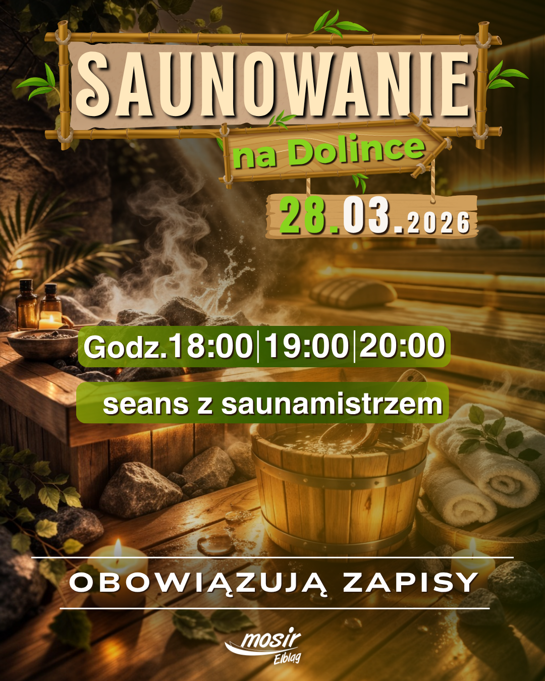 Kameralne seanse z saunamistrzem w CRW Dolinka