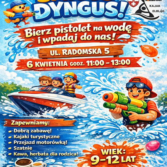 Elbląg, Kajakarze zapraszają na śmigus - dyngus Elbląg, Kajakarze zapraszają na śmigus - dyngus