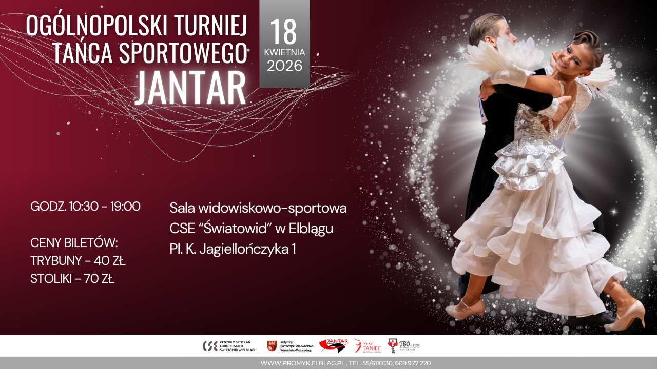 Elbląg, Ogólnopolski Turniej Tańca Sportowego JANTAR Elbląg, Ogólnopolski Turniej Tańca Sportowego JANTAR