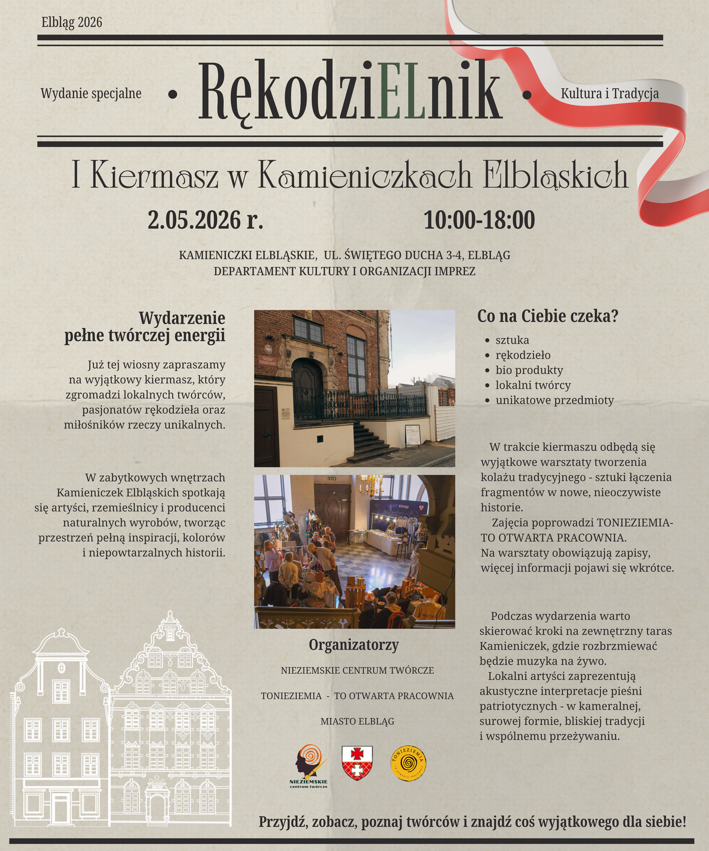 Elbląg, RękodziELnik - I Kiermasz w Kamieniczkach Elbląskich