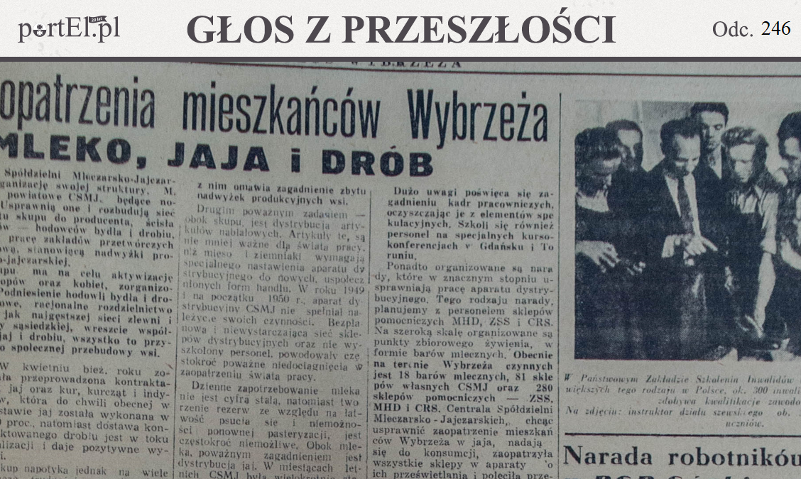 Elbląg, „Stały brak chleba” (Głos z przeszłości, odc. 246)