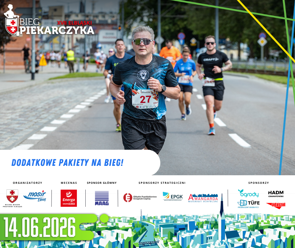 Elbląg, Dodatkowe pakiety na Bieg Piekarczyka