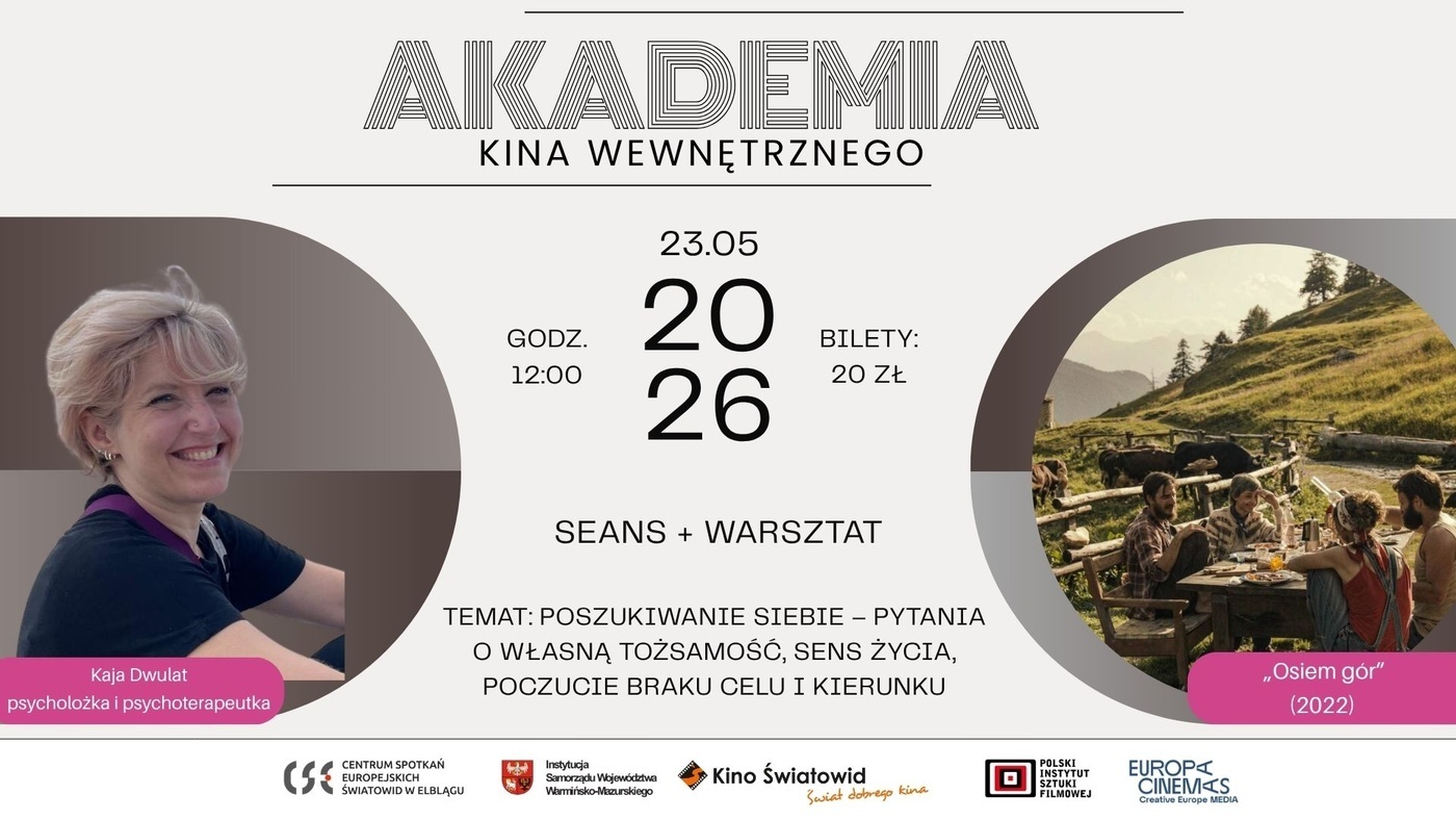 Szóste spotkanie w ramach cyklu Akademia Kina Wewnętrznego Szóste spotkanie w ramach cyklu Akademia Kina Wewnętrznego