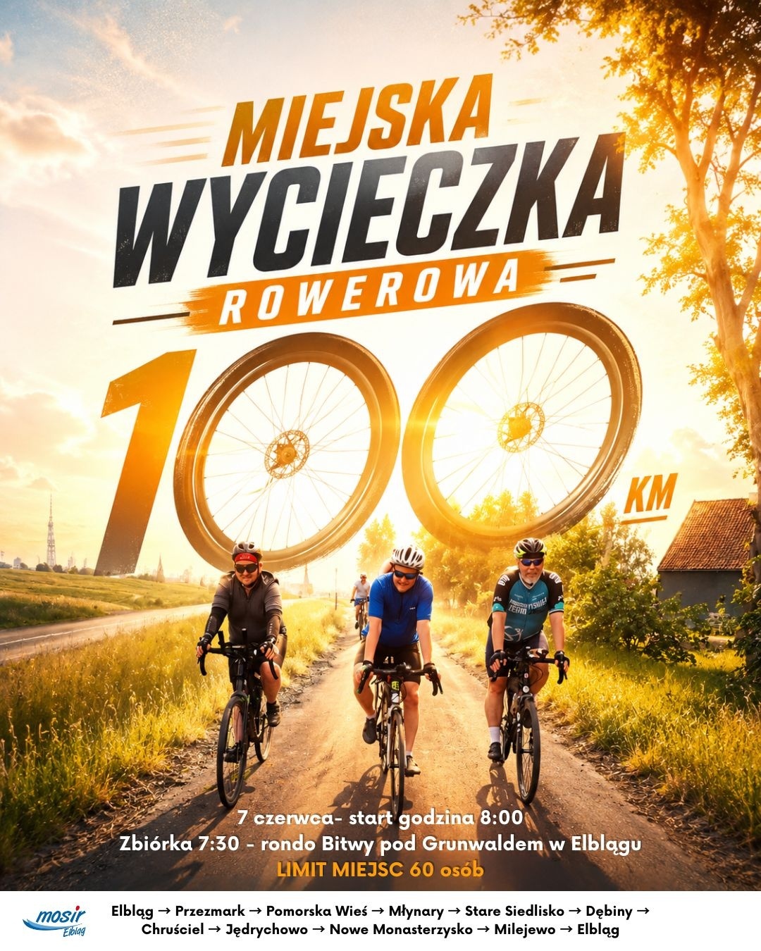 Elbląg, Sto kilometrów rowerami do wsi Dębiny Elbląg, Sto kilometrów rowerami do wsi Dębiny