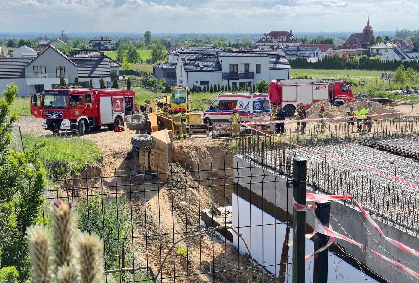 Elbląg, Wypadek na budowie
