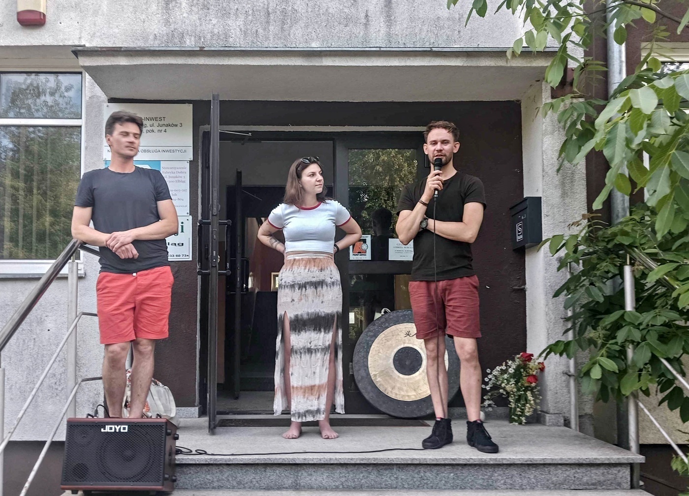Elbląg, Od lewej Wiktor Piskorz, Mary Piasecka, Michał Skroboszewski, Elbląg, Od lewej Wiktor Piskorz, Mary Piasecka, Michał Skroboszewski,