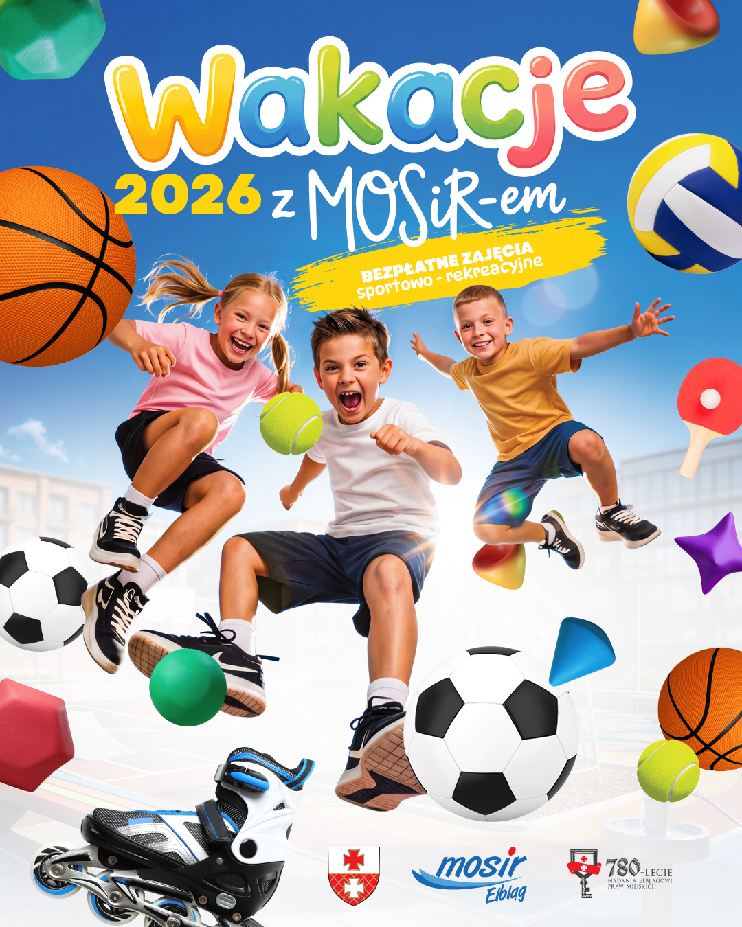 Elbląg, Wakacje z MOSiR-em 2026. Harmonogram letnich atrakcji Elbląg, Wakacje z MOSiR-em 2026. Harmonogram letnich atrakcji