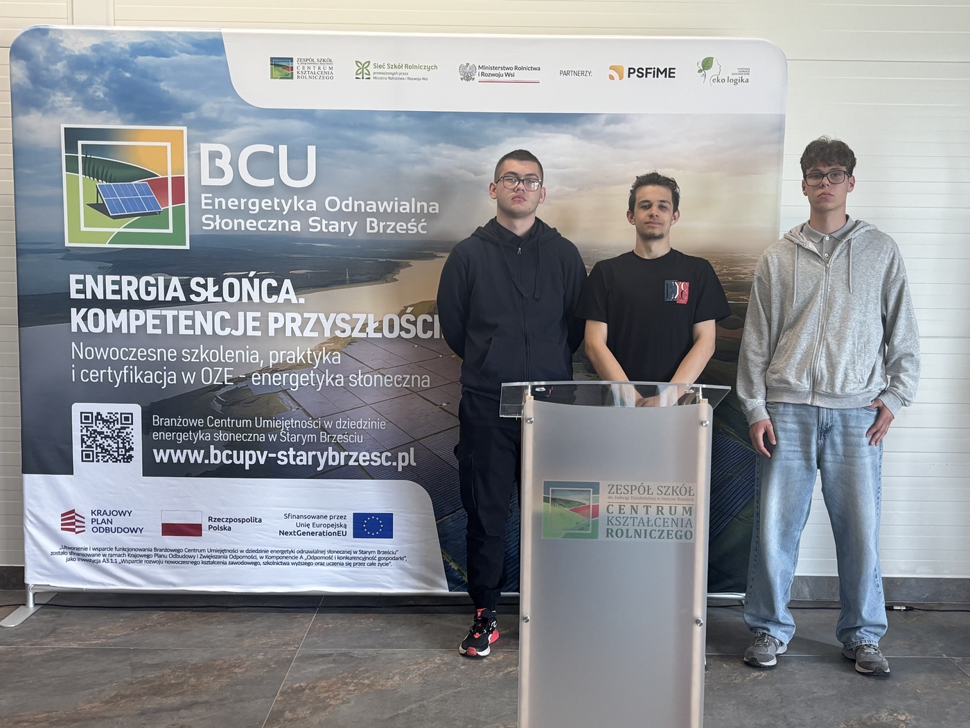 Elbląg, Wielki sukces uczniów Zespołu Szkół Inżynierii Środowiska i Usług! Karol, Kacper i Michał w finale Ogólnopolskiego Konkursu OZE