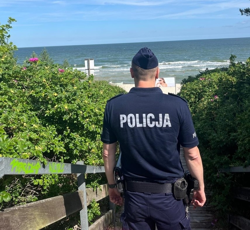 Elbląg, Policja rusza na plażę