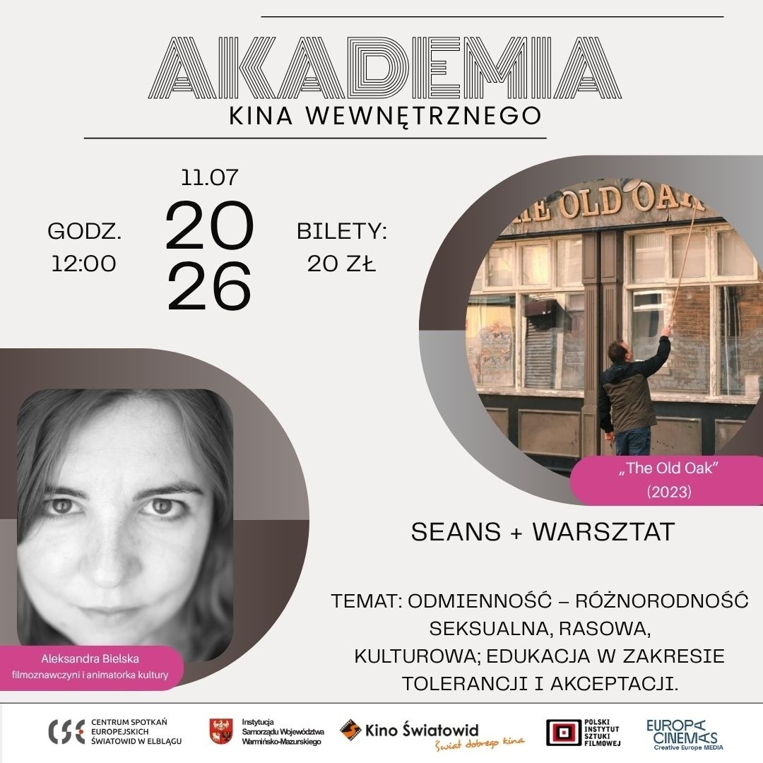 Kino Światowid zaprasza na kolejne spotkanie w ramach cyklu Akademia Kina Wewnętrznego! Kino Światowid zaprasza na kolejne spotkanie w ramach cyklu Akademia Kina Wewnętrznego!