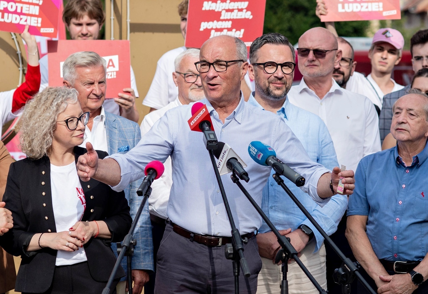 Elbląg, Konferencja prasowa Lewicy w Elblągu, Elbląg, Konferencja prasowa Lewicy w Elblągu,