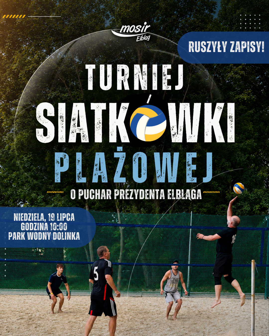 Elbląg, Siatkówka plażowa w Parku Wodnym Dolinka Elbląg, Siatkówka plażowa w Parku Wodnym Dolinka