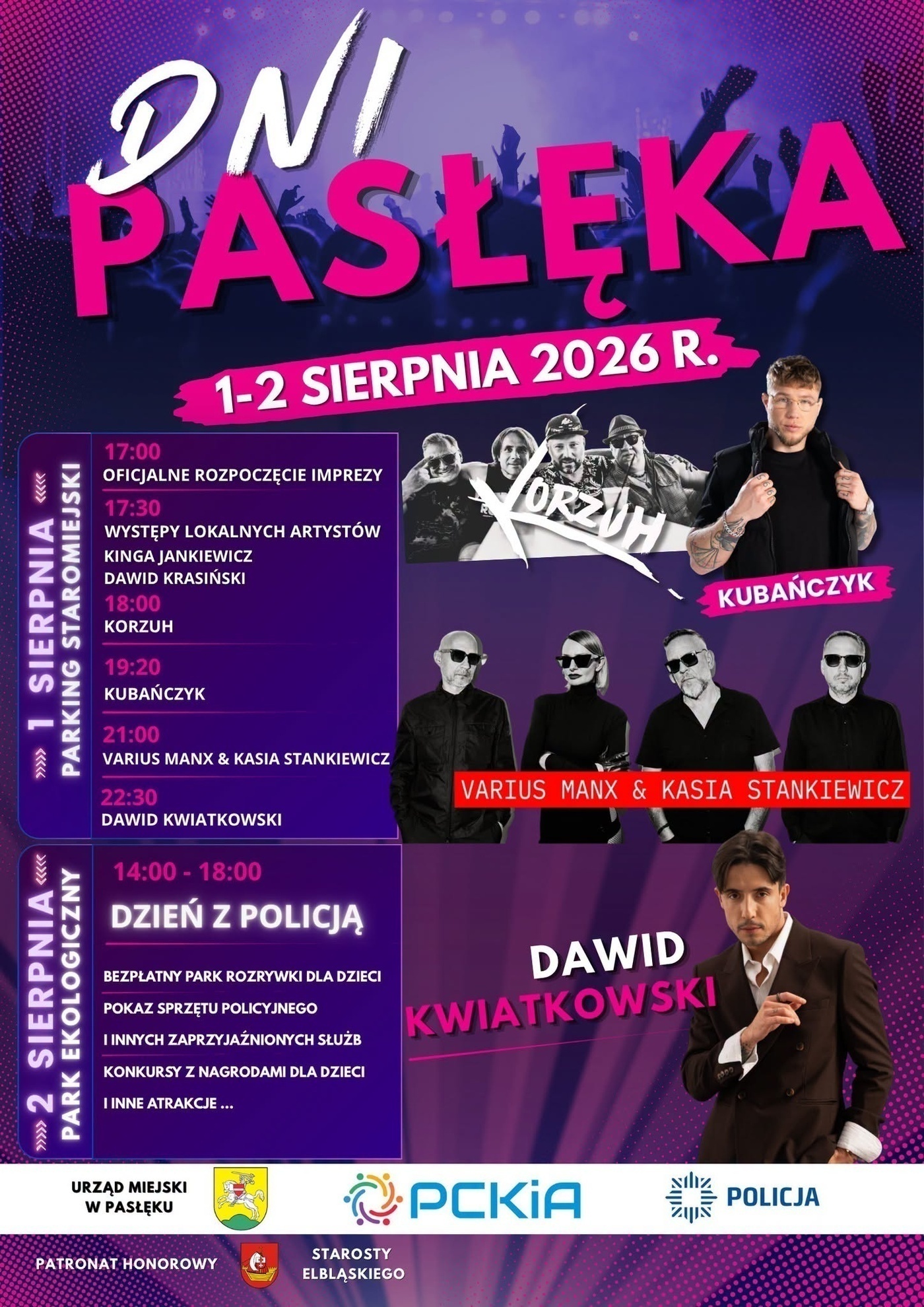 Elbląg, Kwiatkowski i Varius Manx na Dni Pasłęka Elbląg, Kwiatkowski i Varius Manx na Dni Pasłęka
