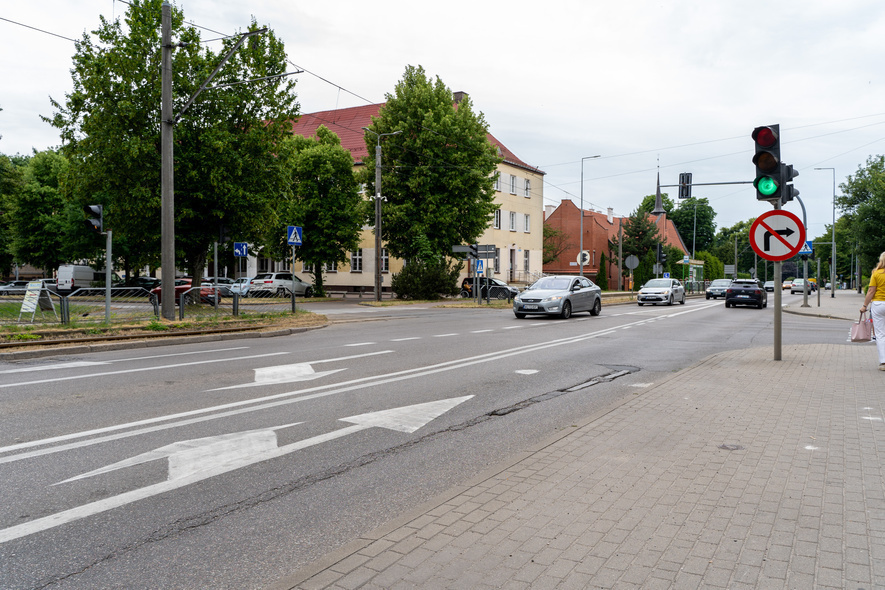 Elbląg, Tymczasowa zmiana w sygnalizacji na Bema