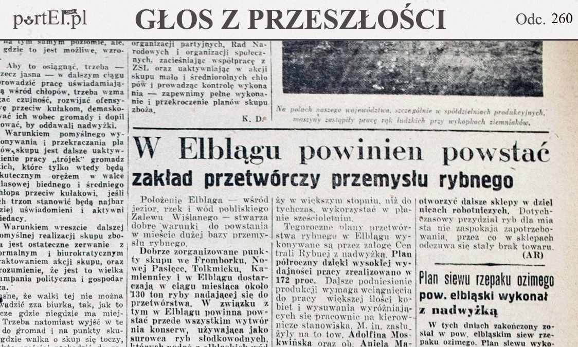 Elbląg, Głos Wybrzeża nr 293, 1950 r. Elbląg, Głos Wybrzeża nr 293, 1950 r.