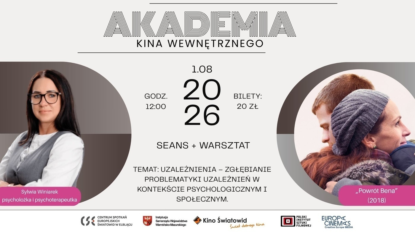 Kolejne spotkanie w ramach cyklu Akademia Kina Wewnętrznego Kolejne spotkanie w ramach cyklu Akademia Kina Wewnętrznego