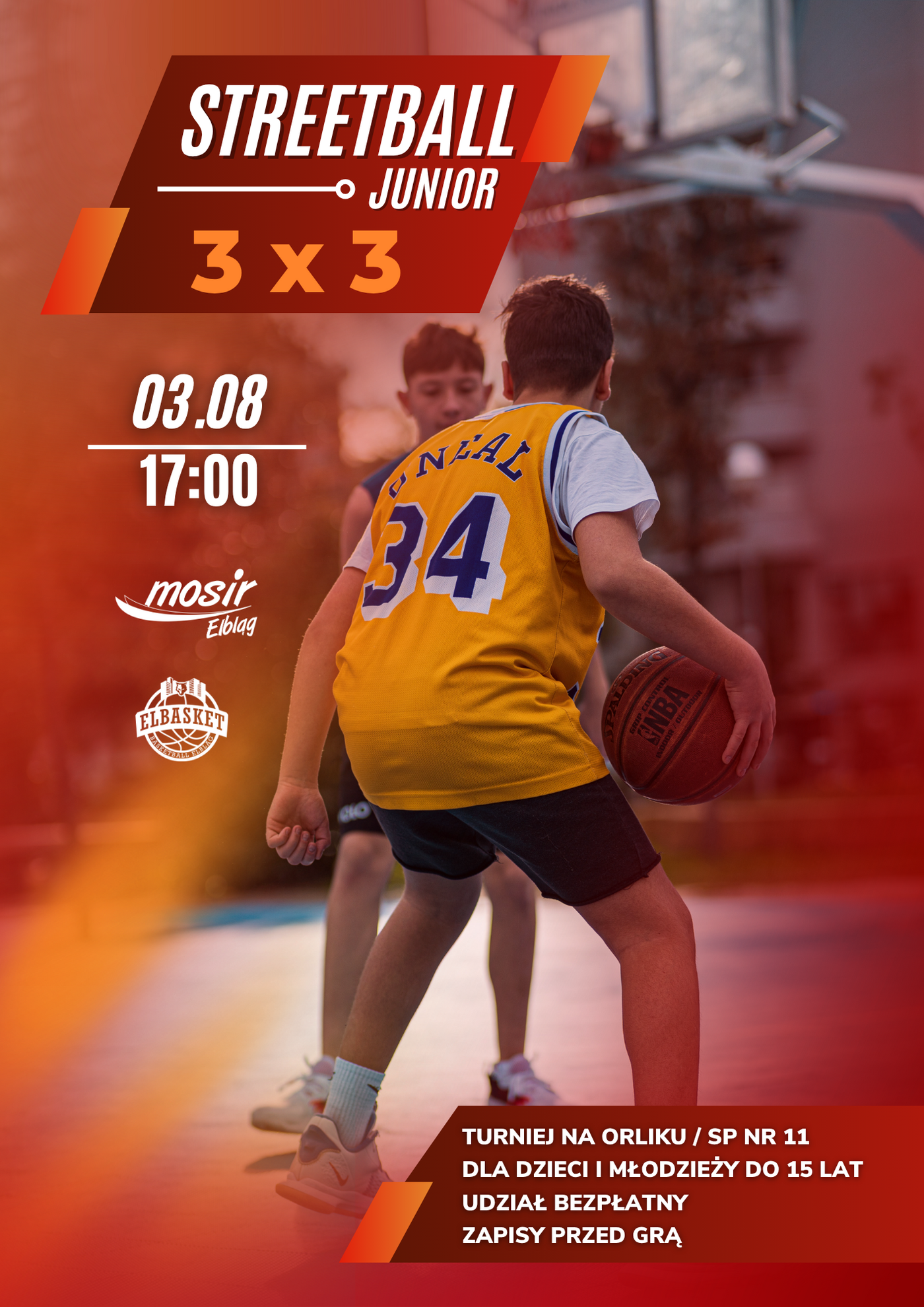 Elbląg, Streetball dla dzieci - czas na wakacyjną rywalizację! Elbląg, Streetball dla dzieci - czas na wakacyjną rywalizację!