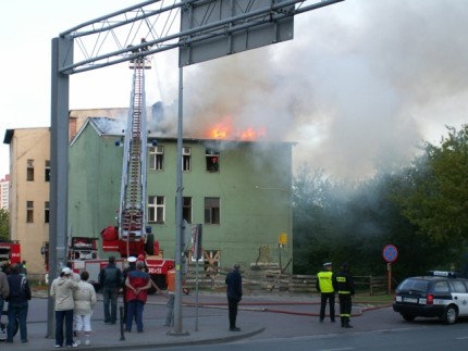 Elbląg, Pożar na Janowskiej