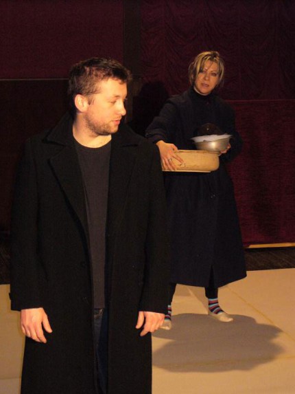 Elbląg, Tomasz Muszyński (Adam) i Teresa Suchodolska-Wojciechowska (Ewa).