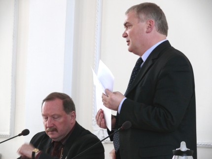 Elbląg, Jan Nosewicz (z lewej) i Stanisław Gorczyca.