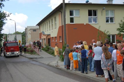 Elbląg, Ewakuacja w szkole