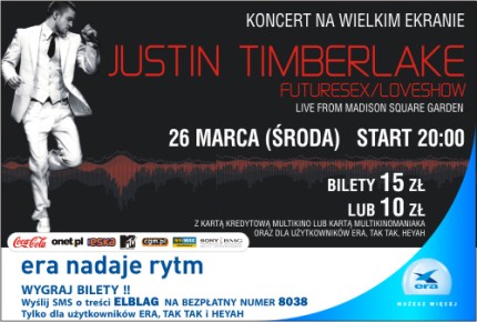 Elbląg, Koncert Justina Timberlake’a Elbląg, Koncert Justina Timberlake’a