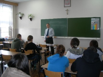 Elbląg, współczesne lekcje, to także spotkania z pracownikami banku