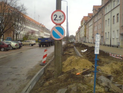 Elbląg, Ul. Wojska Polskiego w remoncie Elbląg, Ul. Wojska Polskiego w remoncie