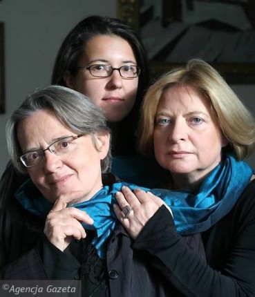 Elbląg, Na zdjęciu: Kasia Adamik z Agnieszką Holland i Magdaleną Łazarkiewicz