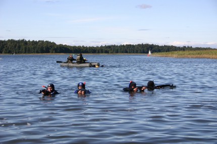 Elbląg, Akcja nurek