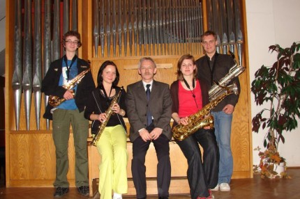 Elbląg, Utalentowany kwartet saksofonowy z pedagogiem Wiesławem Pająkiem