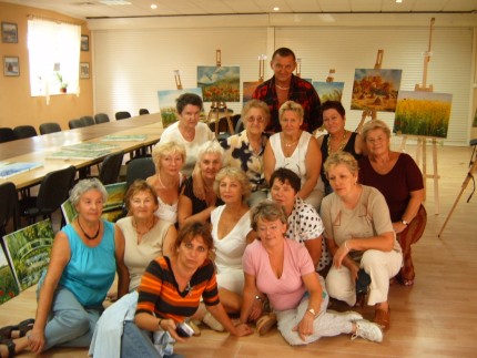 Elbląg, Plener malarski UTWiON, poniżej majówka.