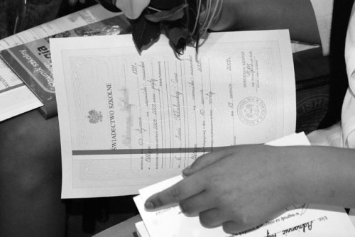 Elbląg, Wyróżniającym się w nauce  wręczano poza świadectwami szkolnymi nagrody książkowe - tak jak dziś