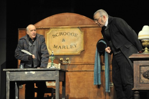 Elbląg, scena ze spektaklu (Lesław Ostaszkiewicz i Jerzy Przewłocki)