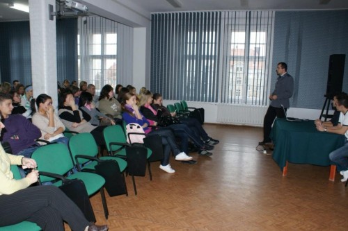 Elbląg, Pierwsze spotkanie w ramach projektu "Bezpieczny stadion" odbyło się dziś w Zespole Szkół Turystyczno-Hotelarskich w Elblągu