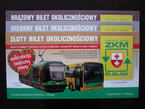 Elbląg, WOŚP-owe bilety