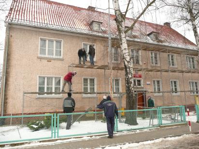 Elbląg, w styczniu 2010 roku rozpoczął się długo oczekiwany remont dachu