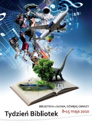 Plakat promujący Tydzień Bibliotek Plakat promujący Tydzień Bibliotek