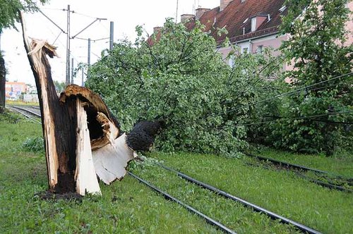 Elbląg, Nawałnica nad Elblągiem