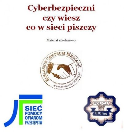 Elbląg, Ulotka wydana przez Elbląskie Centrum Mediacji i Aktywizacji Społecznej oraz policję